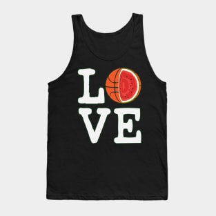 Love Basketball Watermelon Tank Top